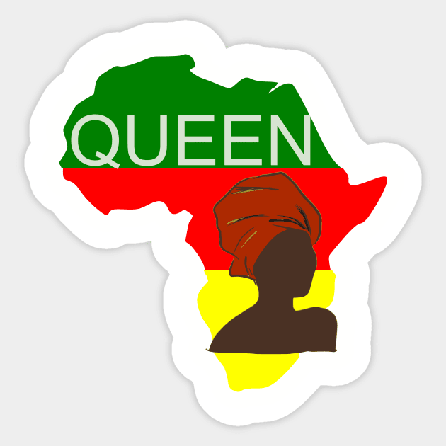 African Queen Sticker by Cargoprints
